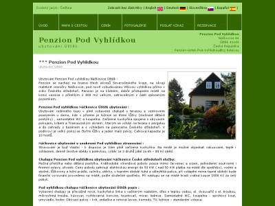 Penzion Pod Vyhlídkou ubytování Úštěk