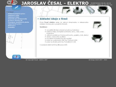 Jaroslav Česal - Elektro, hromosvody