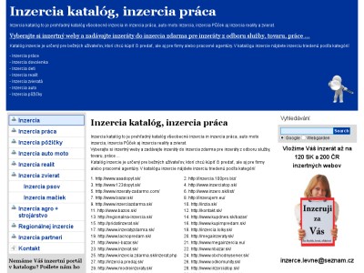 Inzercia – katalog