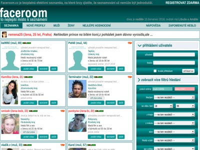 Seznamka Faceroom.cz - seznamte se u nás
